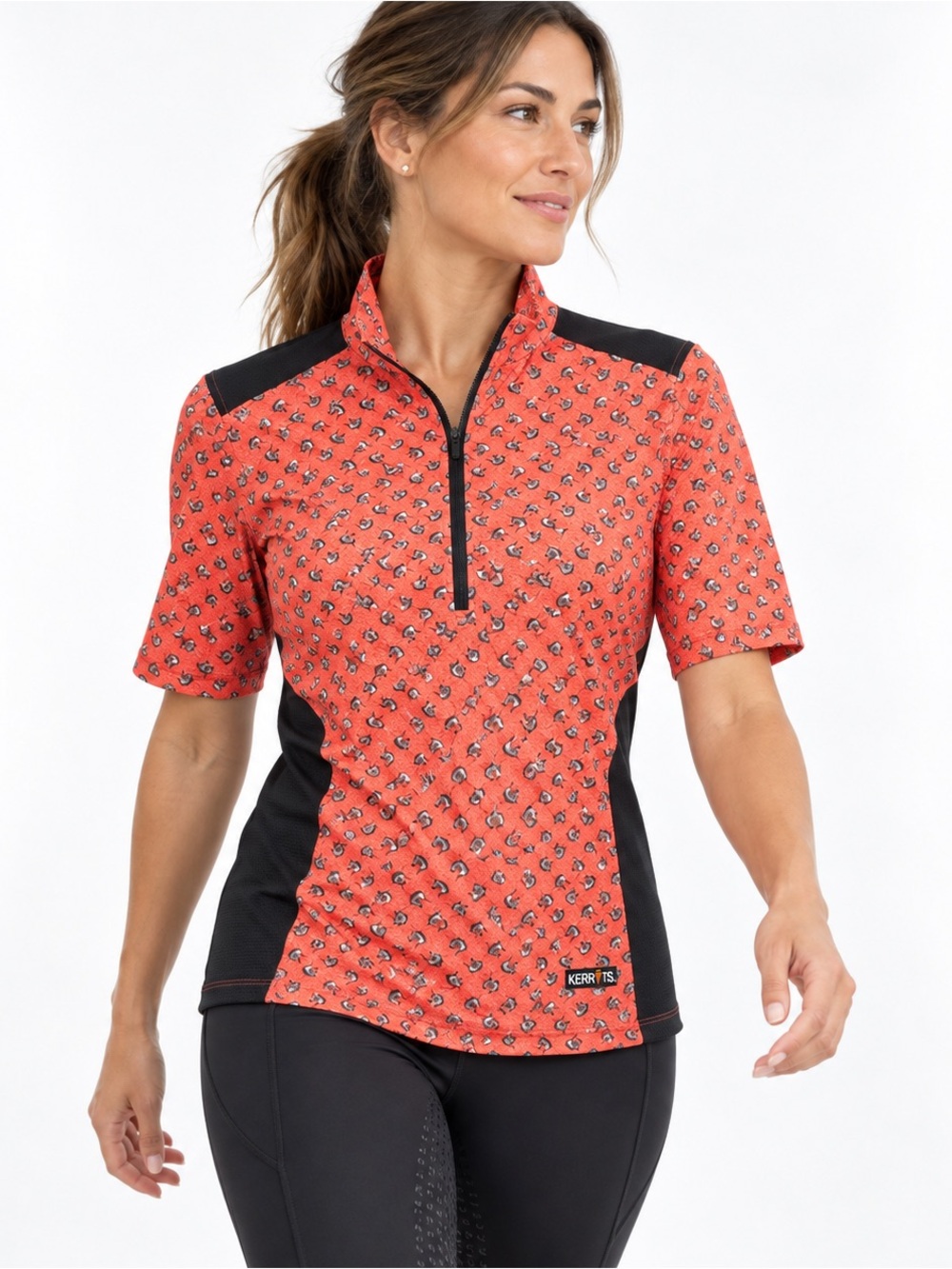 Kerrits Equestrian Half Zip Riding Shirt Sz Small